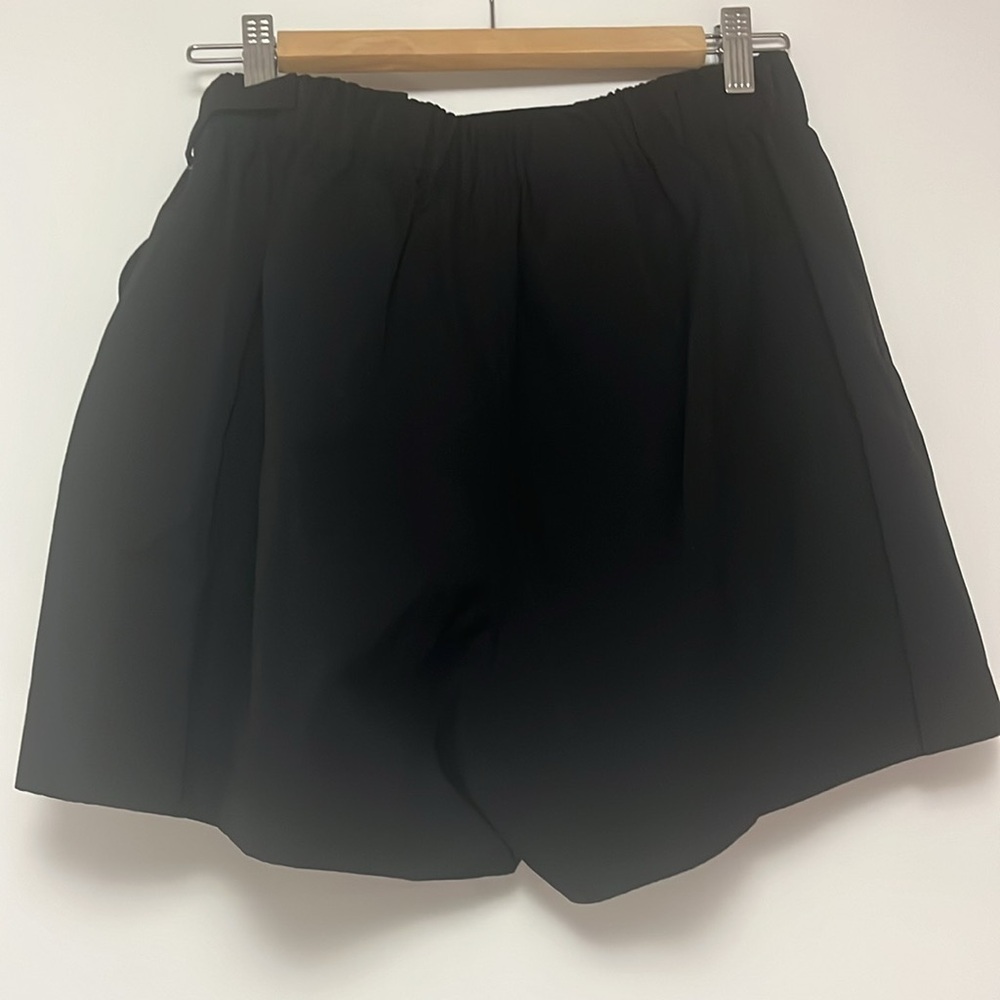 Black Prada cotton shorts with shell buttons brand new size 44 - Picture 2 of 5